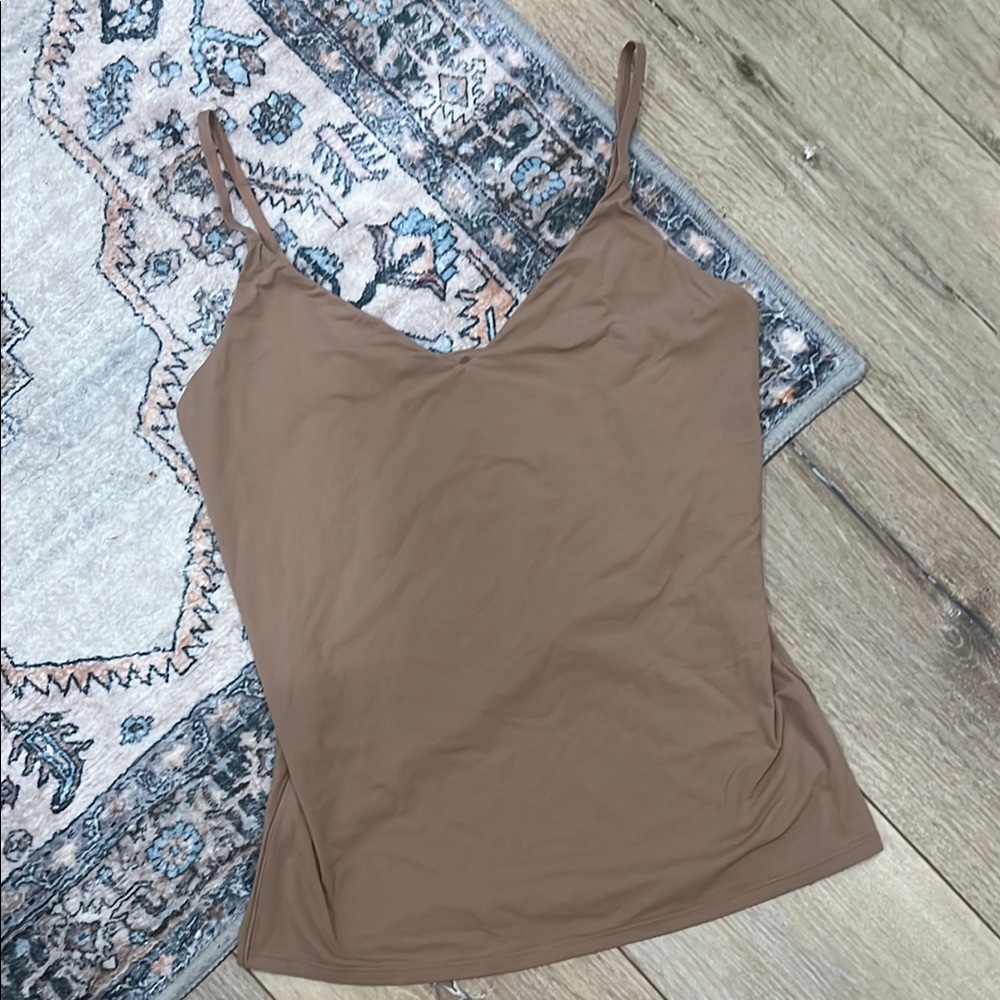 WHBMFORME White House Black Market For Me Women's Tan Camisole Top M
